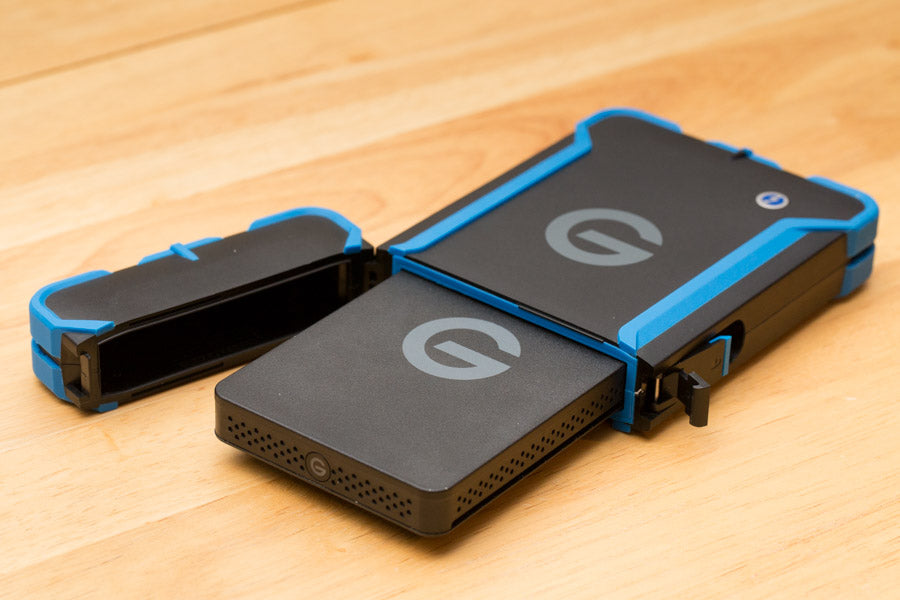 G-Tech new Rugged lineup featuring the G-Drive ev ATC