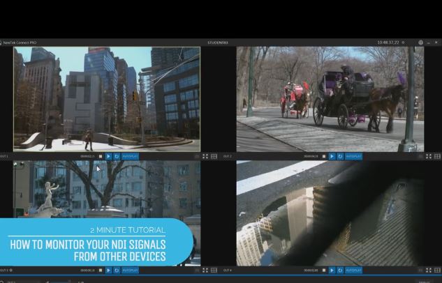 NewTek NDI and Connect Pro Lets You Monitor Sources from Other Devices