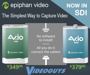 NEW! Epiphan AV.io SDI Frame Grabber