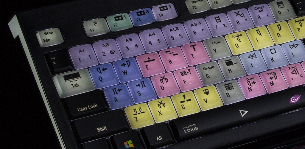 LOGICKEYBOARD ASTRA SERIES BACKLIT EDITING KEYBOARDS – Videoguys