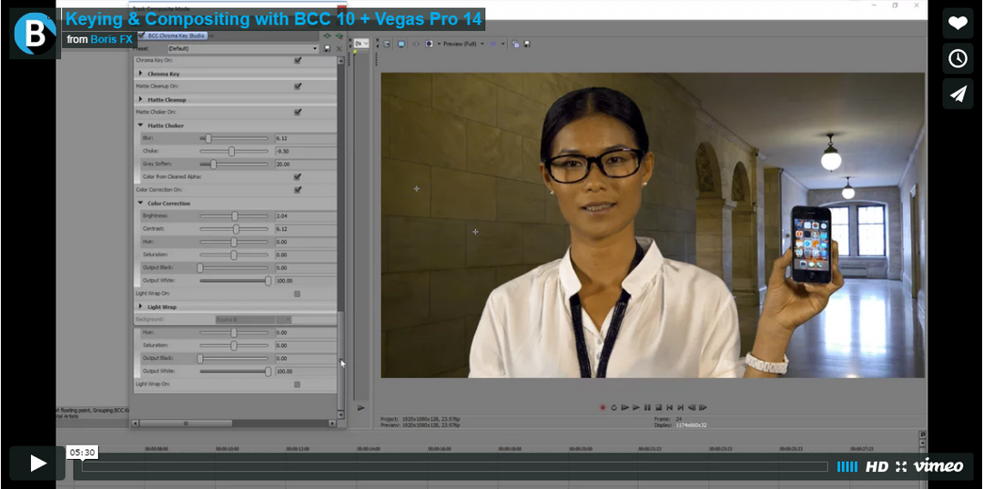 BCC 10 + VEGAS Pro 14: Keying and Compositing