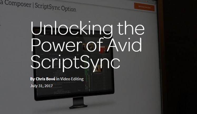 Avid ScriptSync Tutorial for Media Composer Editors: How to Unlock the ...