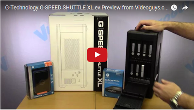 G-Technology G-SPEED SHUTTLE XL ev Preview from Videoguys.com