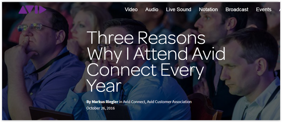 Top 3 Reasons to go to Avid Connect 2017