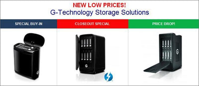G-Technology Storage Closeout Specials and New Low Prices!