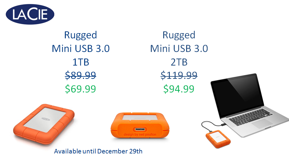 LaCie Rugged Mini Black Friday Specials