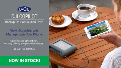 LaCie DJI Copilot - Backup On-Set Solution NOW IN STOCK
