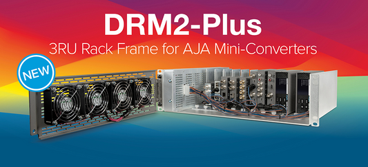 Power Meets Practicality — AJA’s DRM2-Plus Redefines Mini-Converter Rackmounting