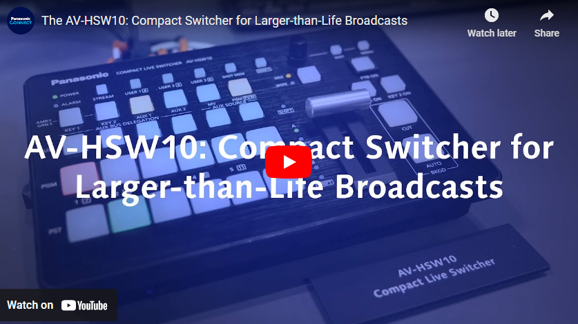 Panasonic AV-HSW10 Compact Switcher