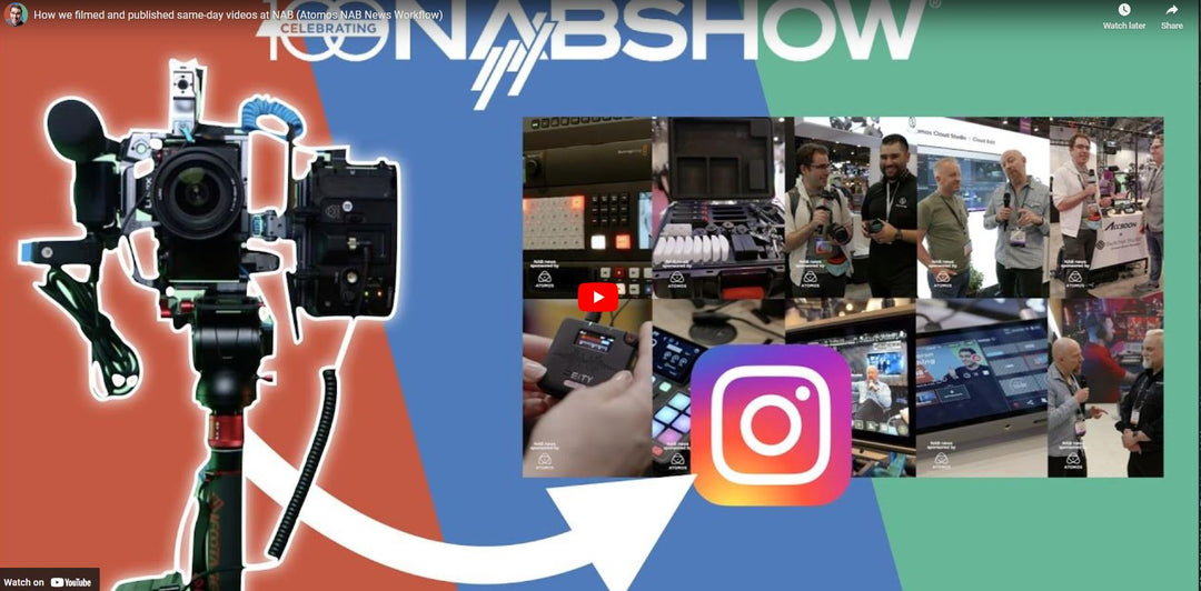Atomos Connect and Frame.io enable same-day videos from NAB 2023!