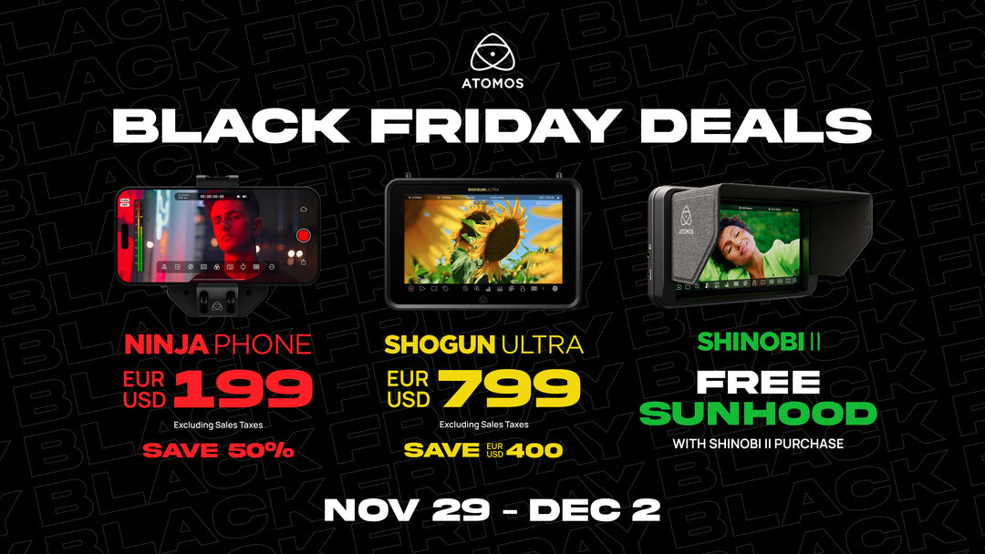 Save Now on Atomos with Black Friday Specials