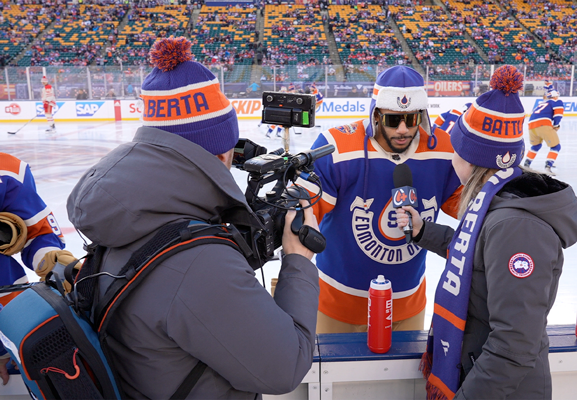 LiveU Delivers a Slapshot of Innovation for Edmonton Oilers