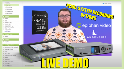 Live Streaming Workflows with Epiphan Pearl Systems on Videoguys Live