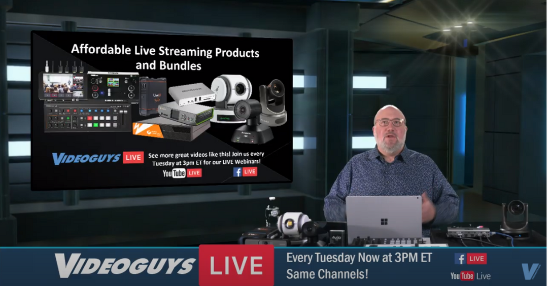 Affordable Live Streaming Products and Bundles Videoguys Live Webinar