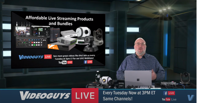 Affordable Live Streaming Products and Bundles Videoguys Live Webinar
