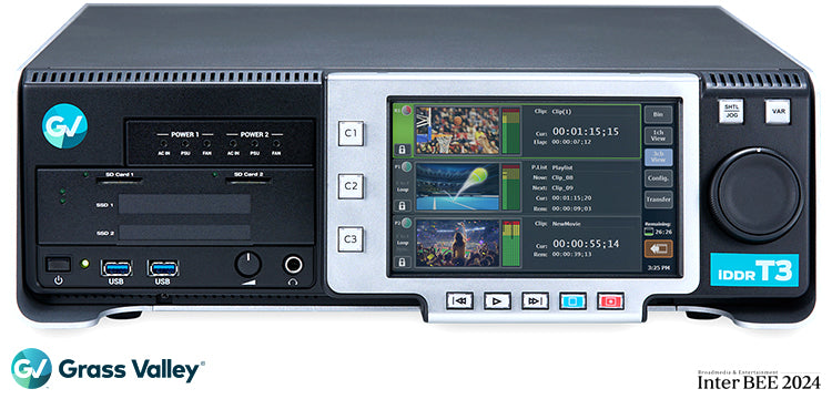 Grass Valley Unveils T3 Series 4K/HD All-in-One Recorder for Live Events and Corporate Productions