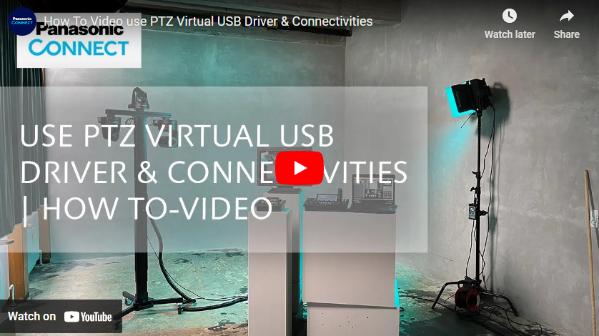 Virtual Encoder Driver Panasonic PTZ Tutorial: Using Virtual USB Driver Over IP – Videoguys