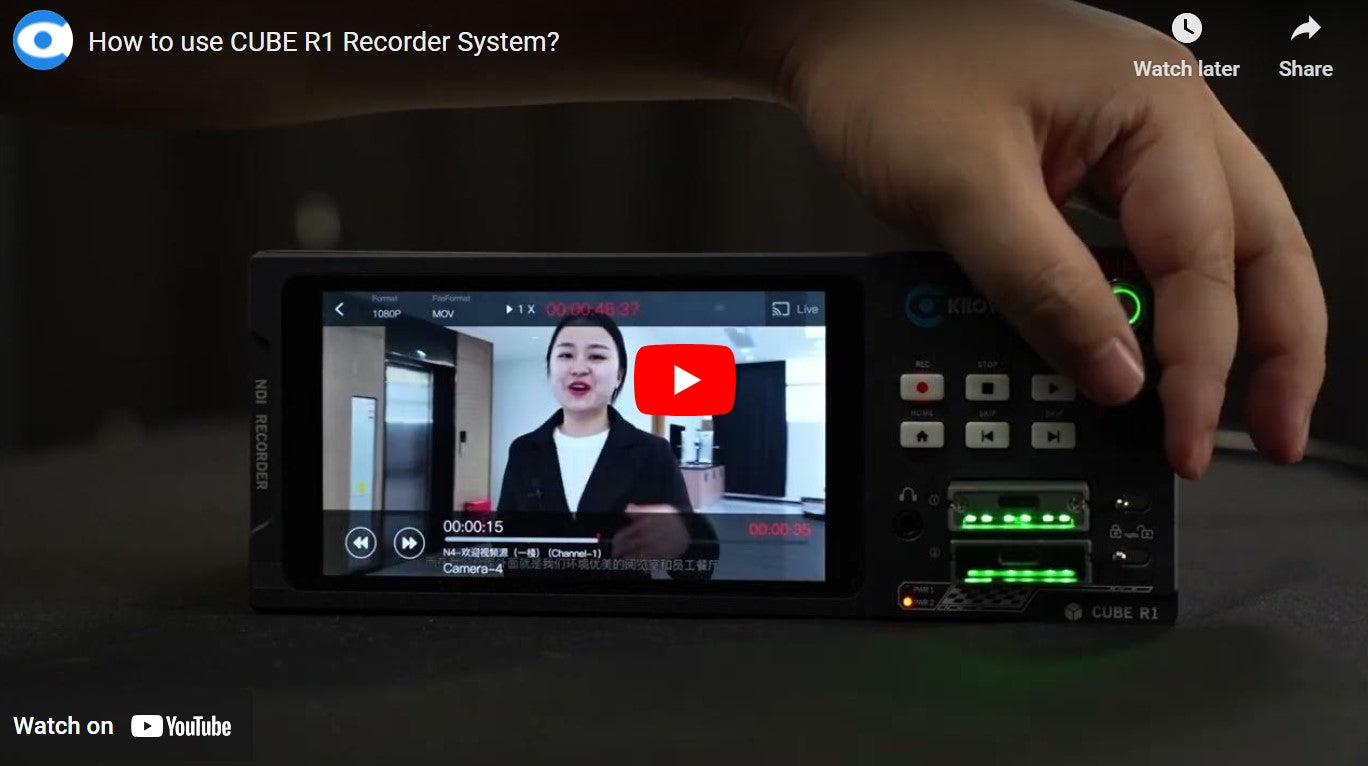 Kiloview CUBE R1 Recorder System Demonstration – Videoguys