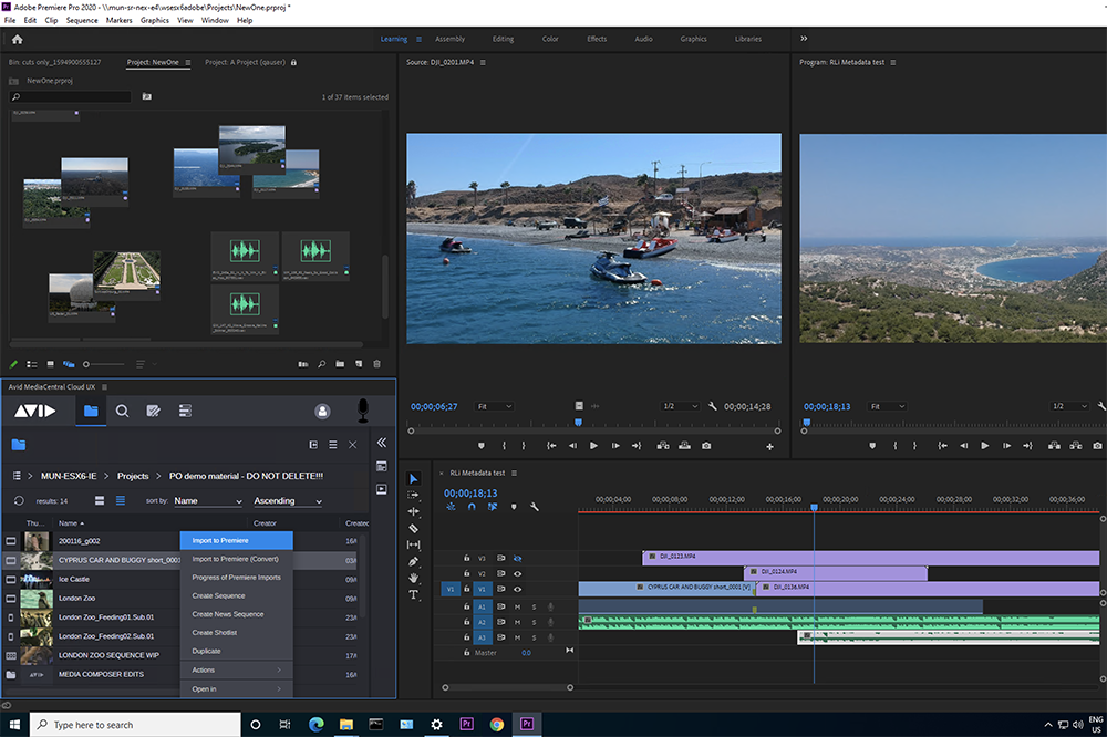 Introducing Avid MediaCentral Panel for Adobe Premiere Pro!