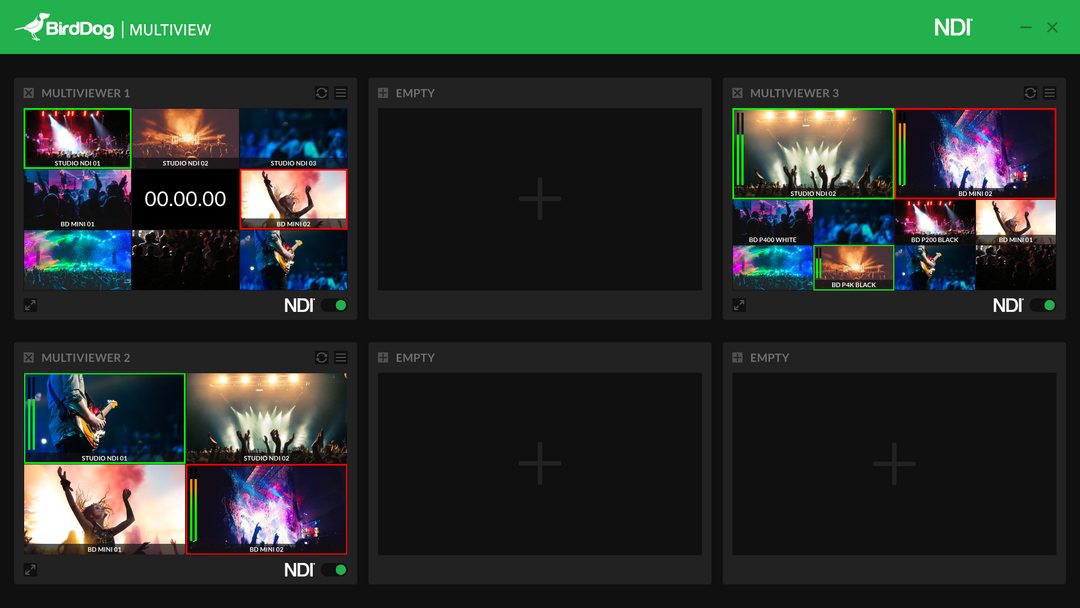 BirdDog announced NDI Multiview/Pro 2.0