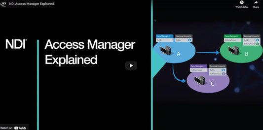 Check out NDI Access Manager to Monitor your NDI network