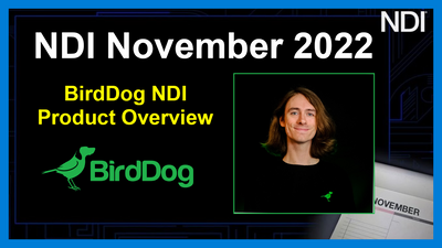 BirdDog NDI Product Overview - NDI November 2022