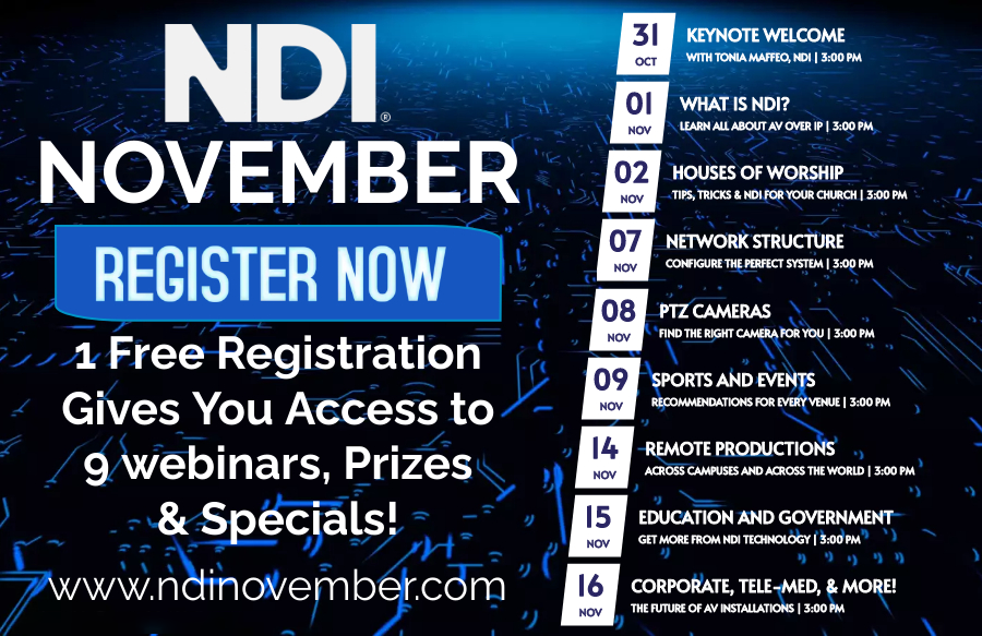 Register Now to Win Giveaways and Watch Webinars for NDI November 2023