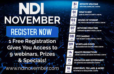 Week 1 of NDI November Starts Next Week - Register Now for Prizes and Webinars