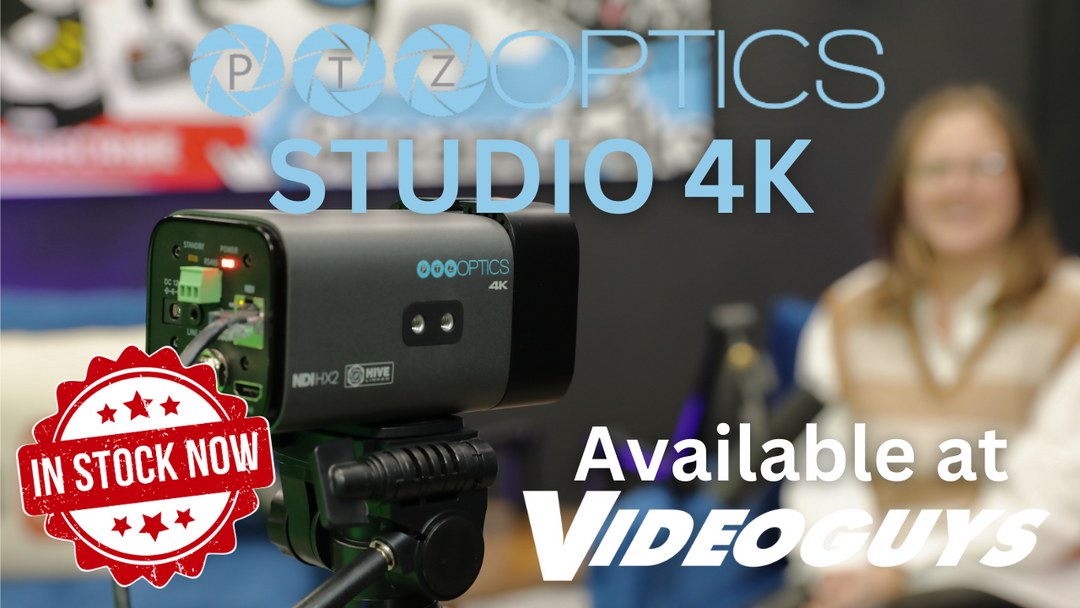 PTZOptics Studio 4K Box Camera for 4K Production