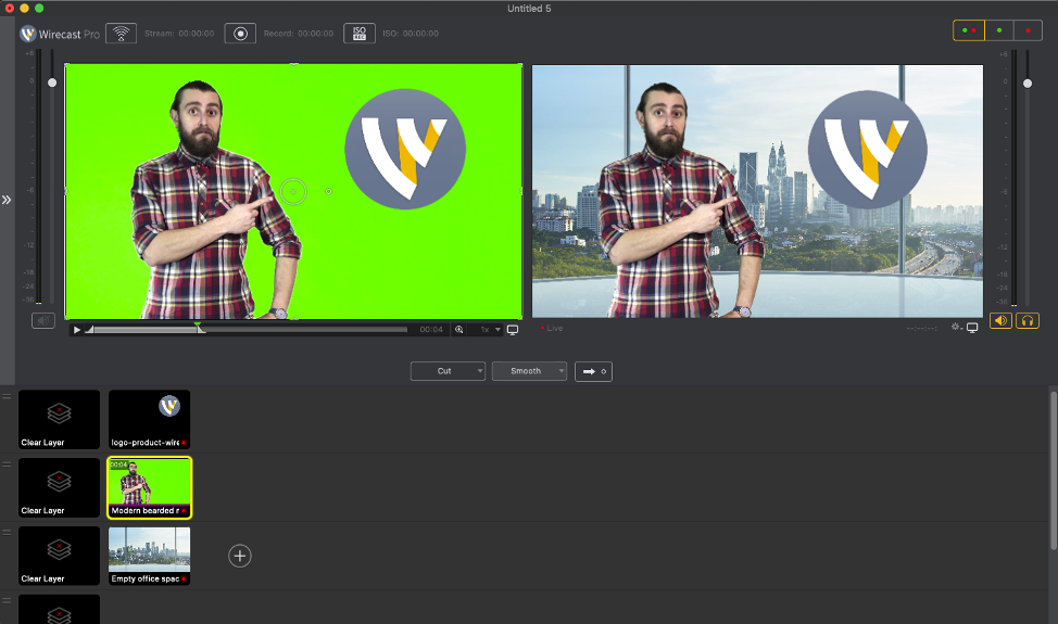 Using Chromakey in Wirecast