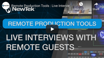 NewTek: Using Skype TX for Live Interviews with Remote Guests.