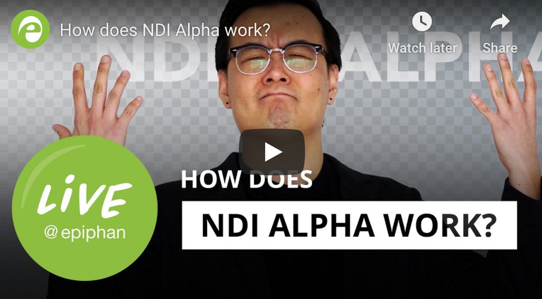 Using Epiphan Pearl-2 and NewBlue Titling with NDI Alpha