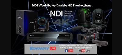 NDI Workflows Enable 4K Productions