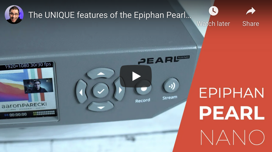 Epiphan Pearl Nano: UNIQUE Live Streaming Encoder