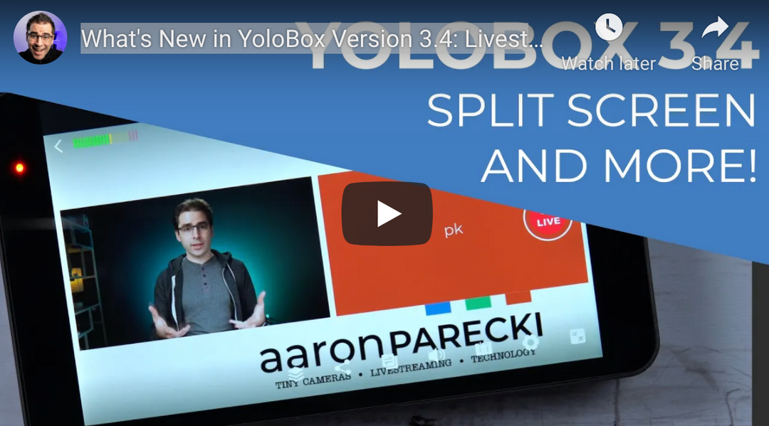 YoloBox 3.4 Update: HDMI Program Out, Livestream chat, PDFs & Split Screen Mode