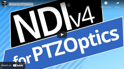 PTZOptics Cameras and Controllers with NDIv4 are a Winning Combination!
