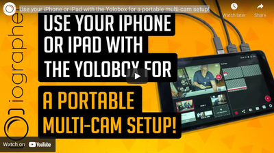 Use Filmic Pro to bring multiple iPhones or iPads into Yolobox!