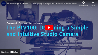 Panasonic AK-PLV100: Cinematic Studio Camera