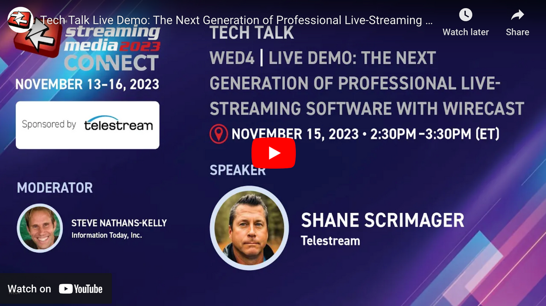 Telestream Wirecast 16 New Features Demo