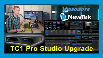 Videoguys Studio Upgrade:  Now with NewTek TriCaster 1 Pro