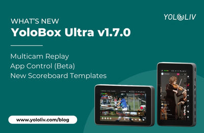 YoloBox Ultra v1.7.0 – Multicam Replay, App Control, New Scoreboard Templates
