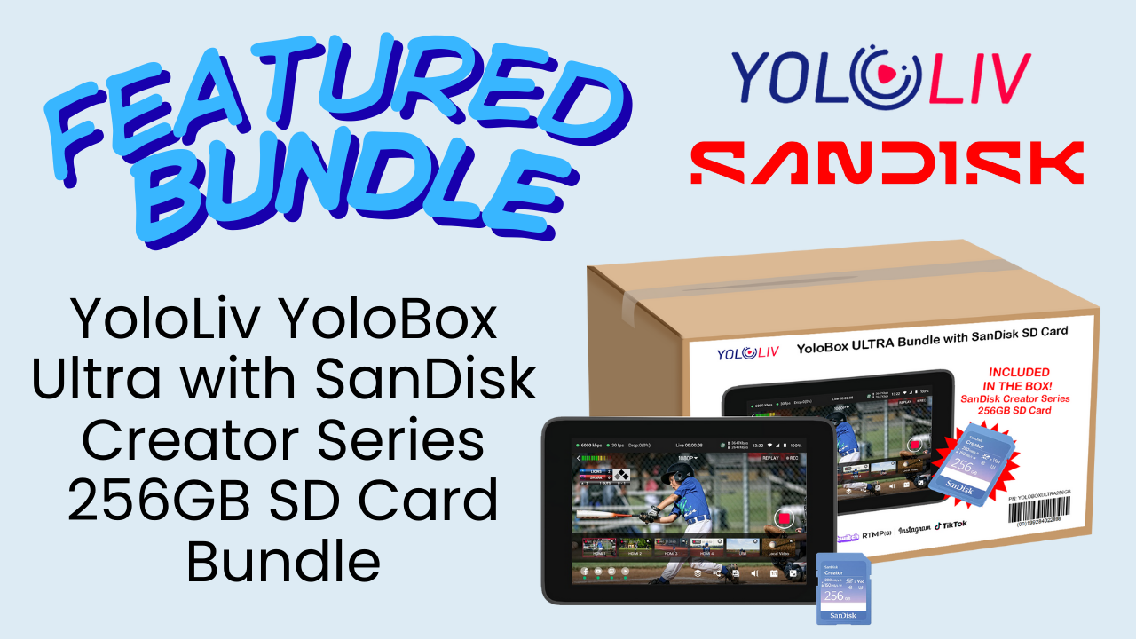 Exclusive YoloBox Ultra Bundle with SanDisk 256GB SD Card – Videoguys