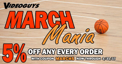 More Videoguys March Mania Specials from G-Technology, Avid, Atomos and more