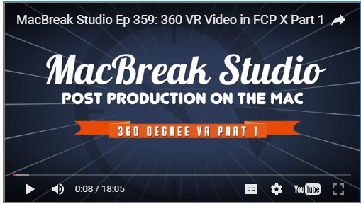 360VR VIDEO IN FINAL CUT PRO X