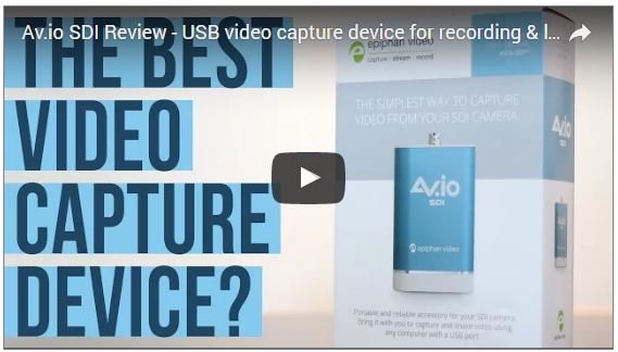 Epiphan Av.io SDI - USB Video Capture Device for Recording & Live Streaming