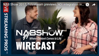 Live Streaming Pros: Telestream previews NDI integration in Wirecast 7.6 NAB 2017