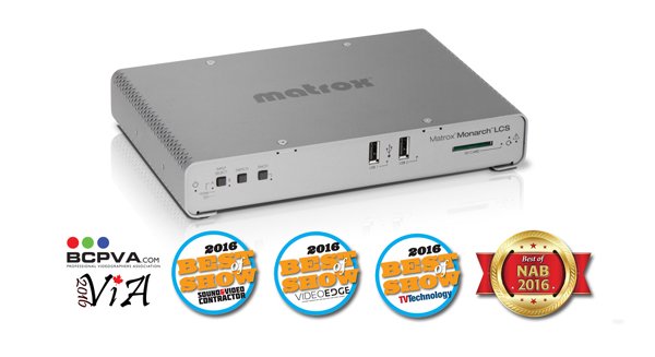 Matrox Monarch HDX Announced as Finalist for Annual Streaming Media Re ...