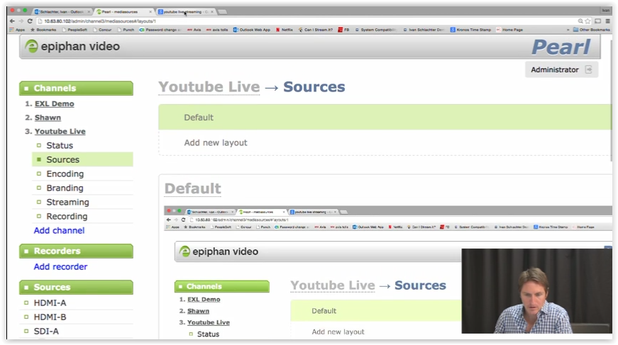 Tutorial: Epiphan Pearl Encoding for YouTube Live