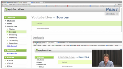 Tutorial: Epiphan Pearl Encoding for YouTube Live