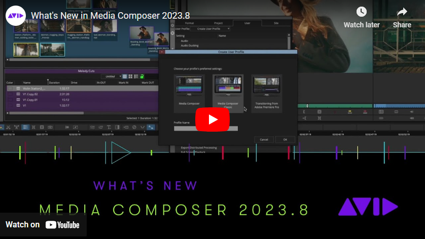 Avid Media Composer 2023.8 Introduces PhraseFind AI and ScriptSync AI